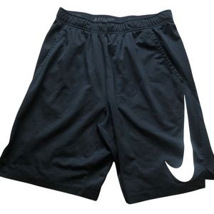 Nike black shorts with the big Nike logo